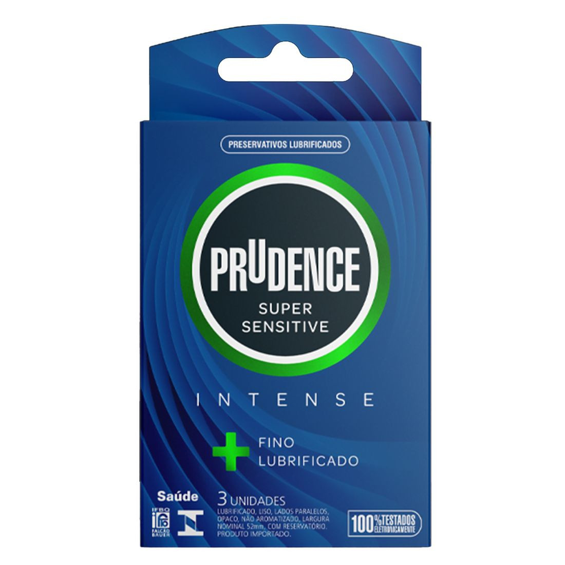 Preservativo Super Sensitive Intense Com 3 Unidades Prudence - 4034