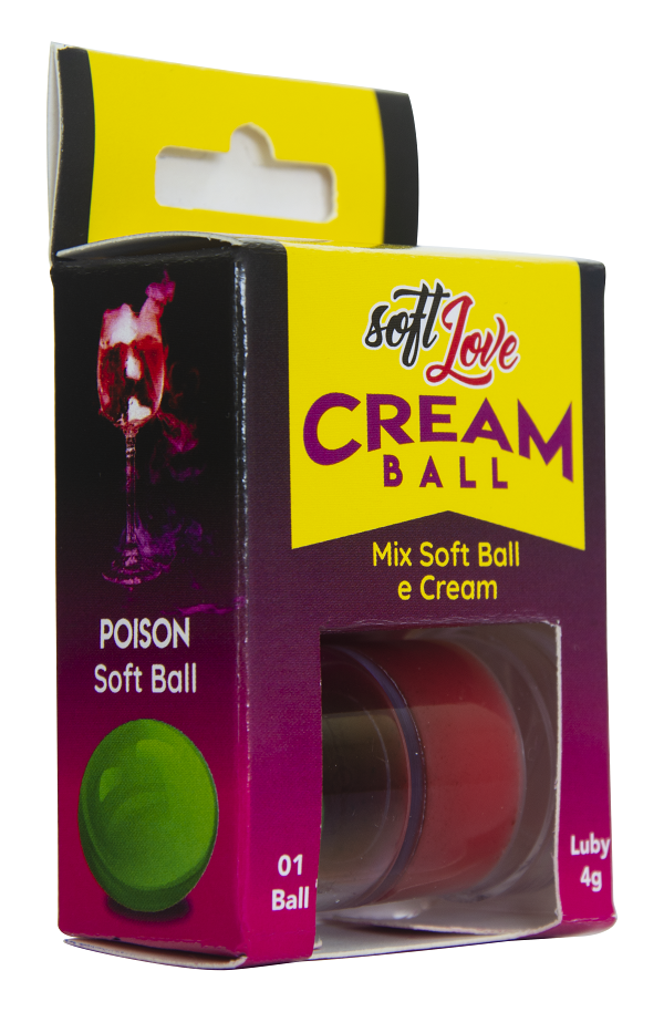 Cream Ball Poison Hard Excitante Unissex Soft Love