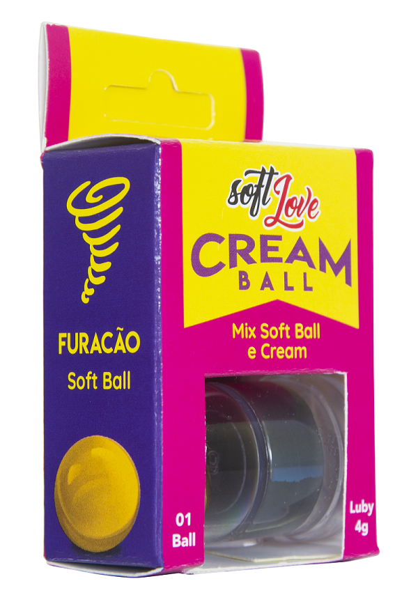 Cream Ball Furacão Bolt Excitante Eletrizante Soft Love - 7260