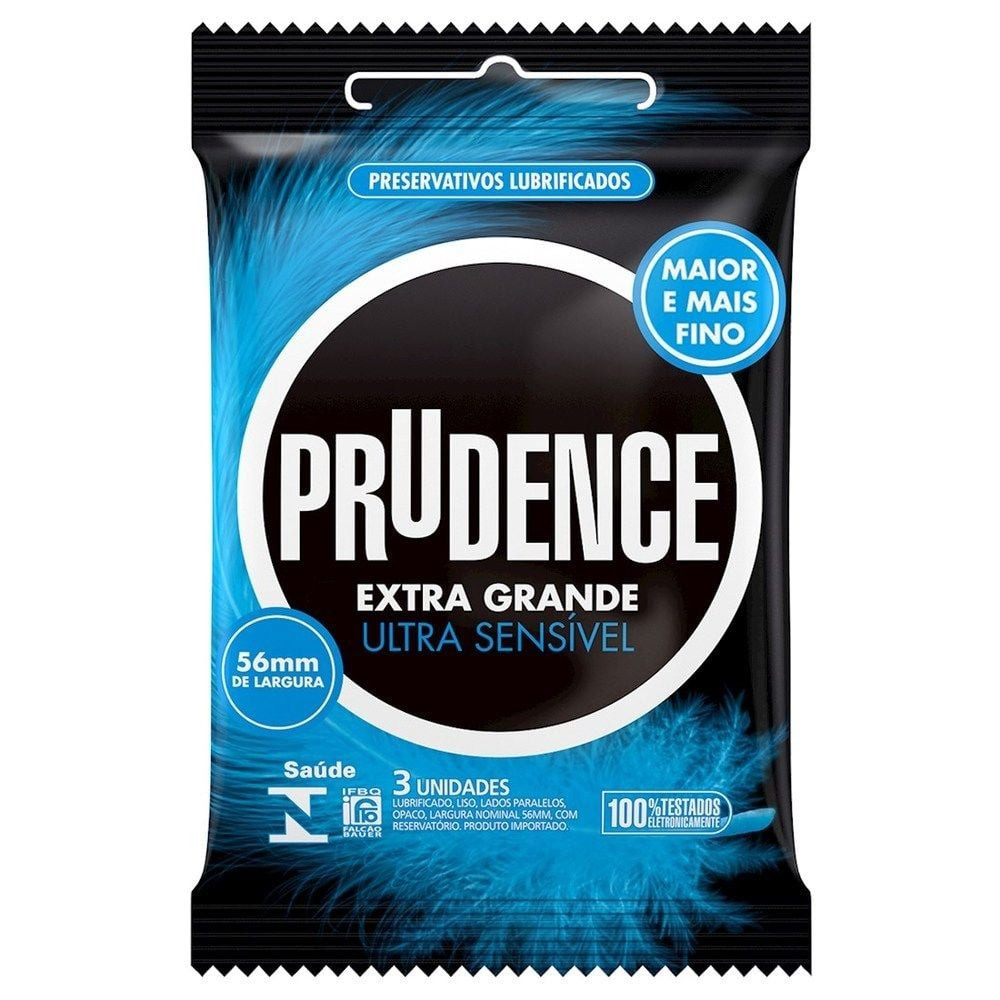  Preservativo Extra G Ultra Sensível Com 3 unidades Prudence - 1541