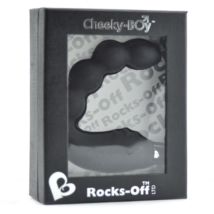 Estimulador de próstata preto com ondulações - CHEEKY BOY - ROCKS OFF