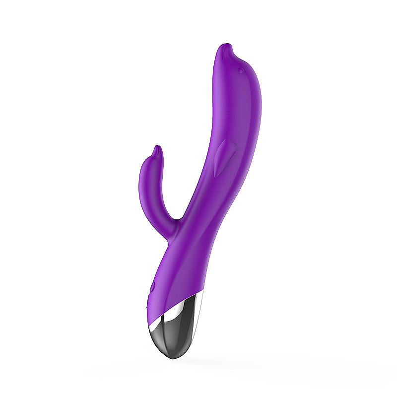Vibrador de Ponto G e Clitóris Formato de Golfinho - 4688