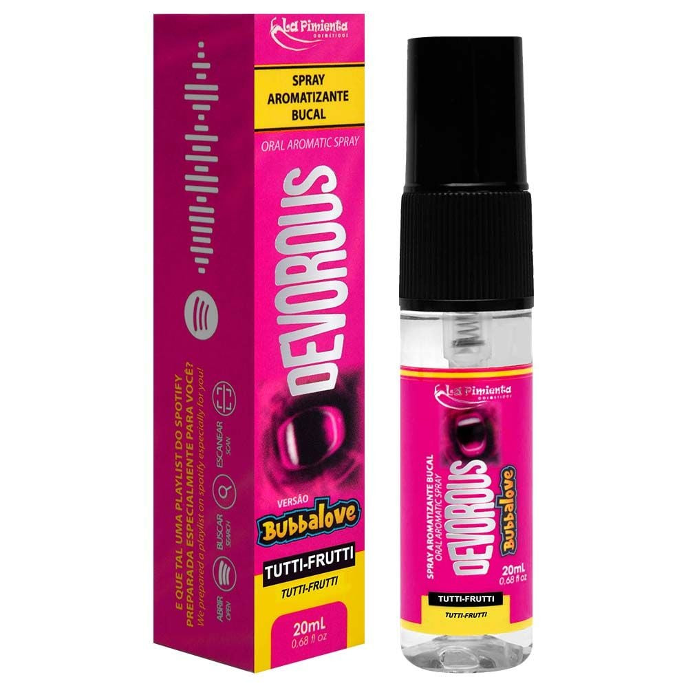 Devorous Bubbalove Spray Sexo Oral 20ml – La Pimienta - 7736