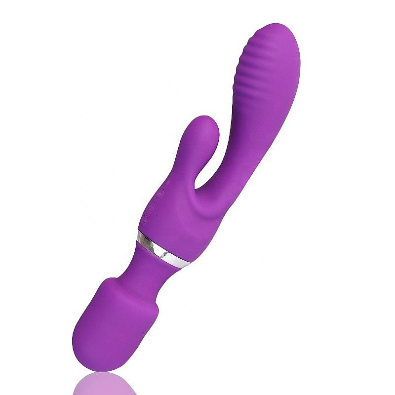 Vibrador Silicone Recarregável 3 em 1 Ponto G e Clitóris - 2160