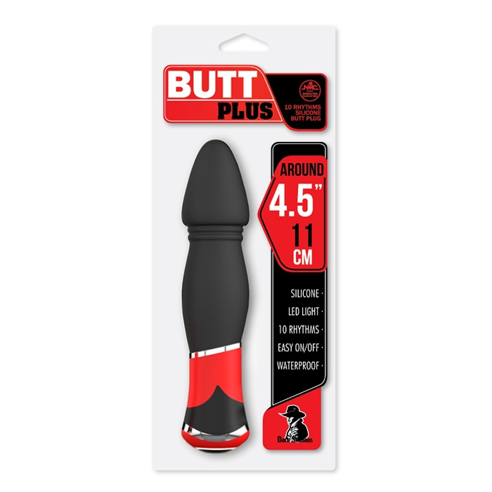 Plug anal 10 velocidades com detalhes em metal