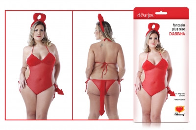 Fantasia Plus Size - Diabinha