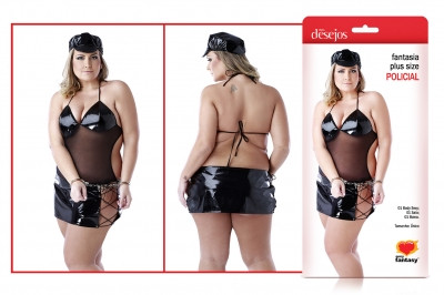 Fantasia Plus Size - Policial