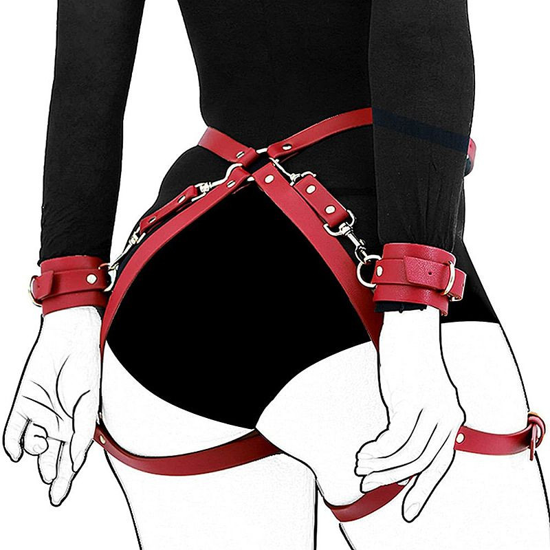 Cinta com Algema de pulso na Cintura Vermelho - 3600
