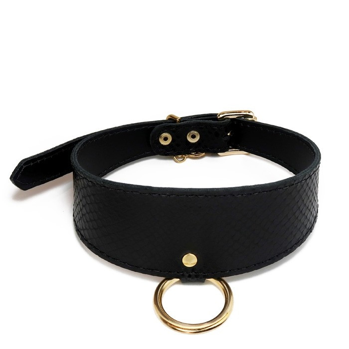 Coleira Choker em Couro Sintético Phyton - Dianna