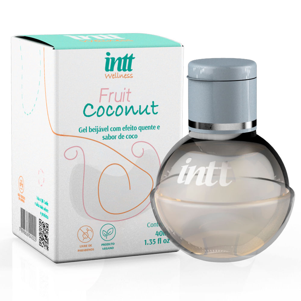 Fruit Coconut Gel Beijável Com Efeito Quente 40g Intt Wellness - 2558