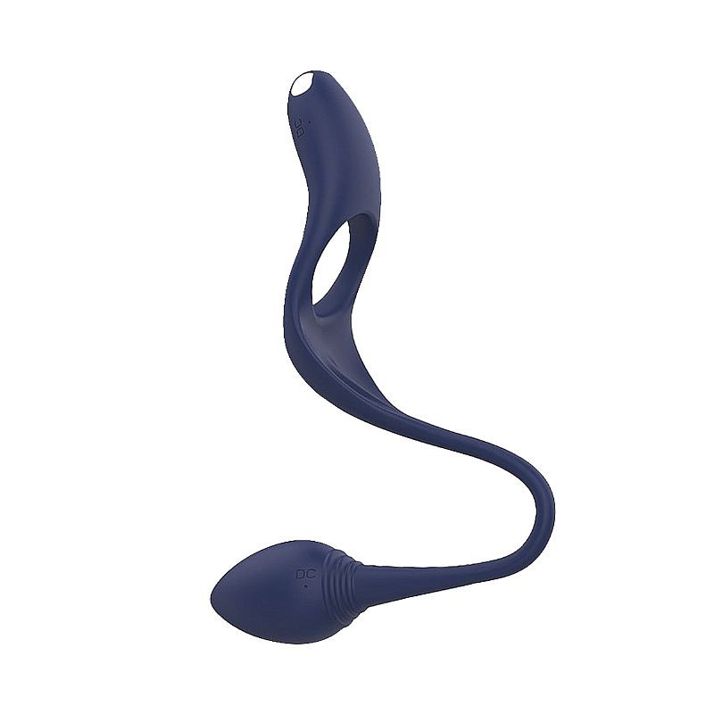 Anel Peniano com estimulador de clitóris e Plug Anal - Antom - 1459