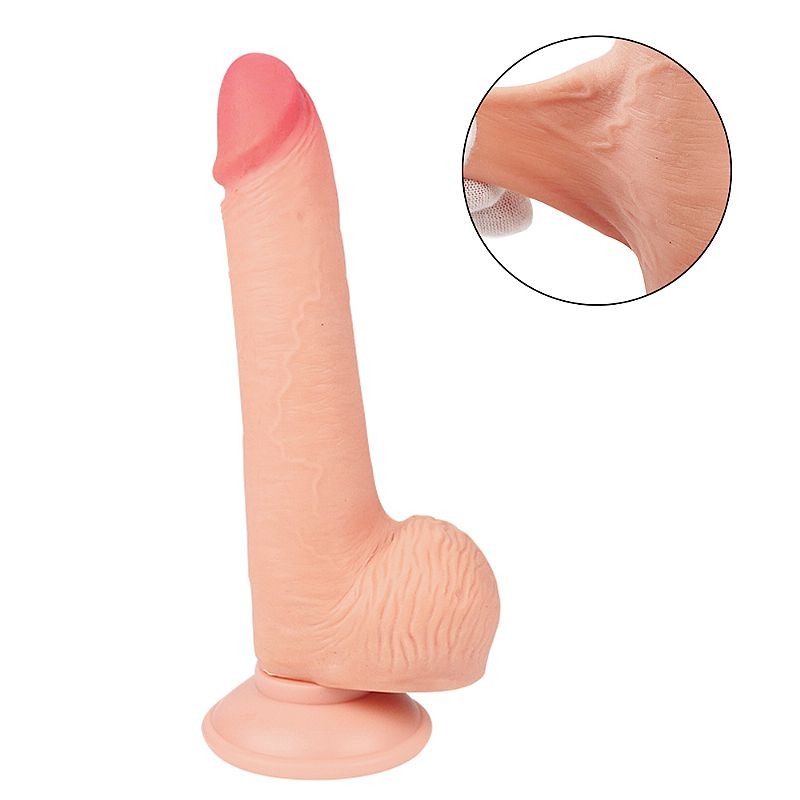 Pênis Realístico com ventosa Removível e Dupla Camada - 20,0 cm - 7226