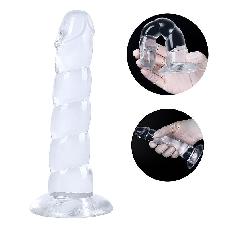 Pênis Realístico em Silicone com Gomos - 16,8x3,5 cm - 7690