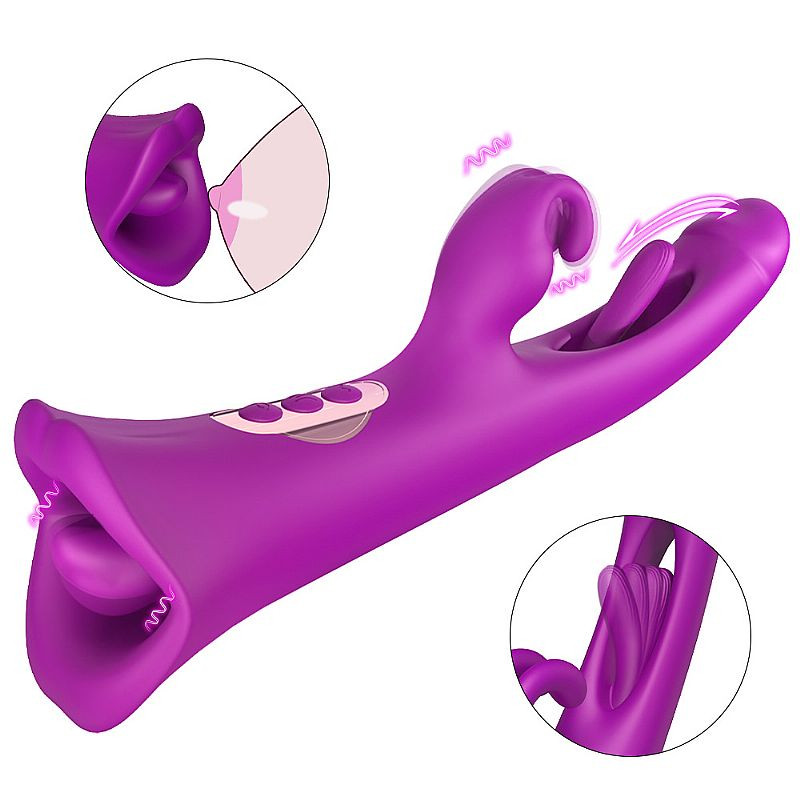 Vibrador de Ponto G e clitóris com Boca - Dedilhar / Slap - Tease Park - S-Hande - 2913