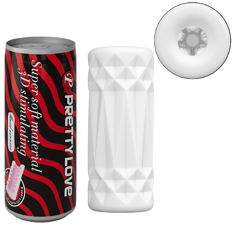  Masturbador Masculino Formato de Lata - Super Soft - Pretty Love - 4465