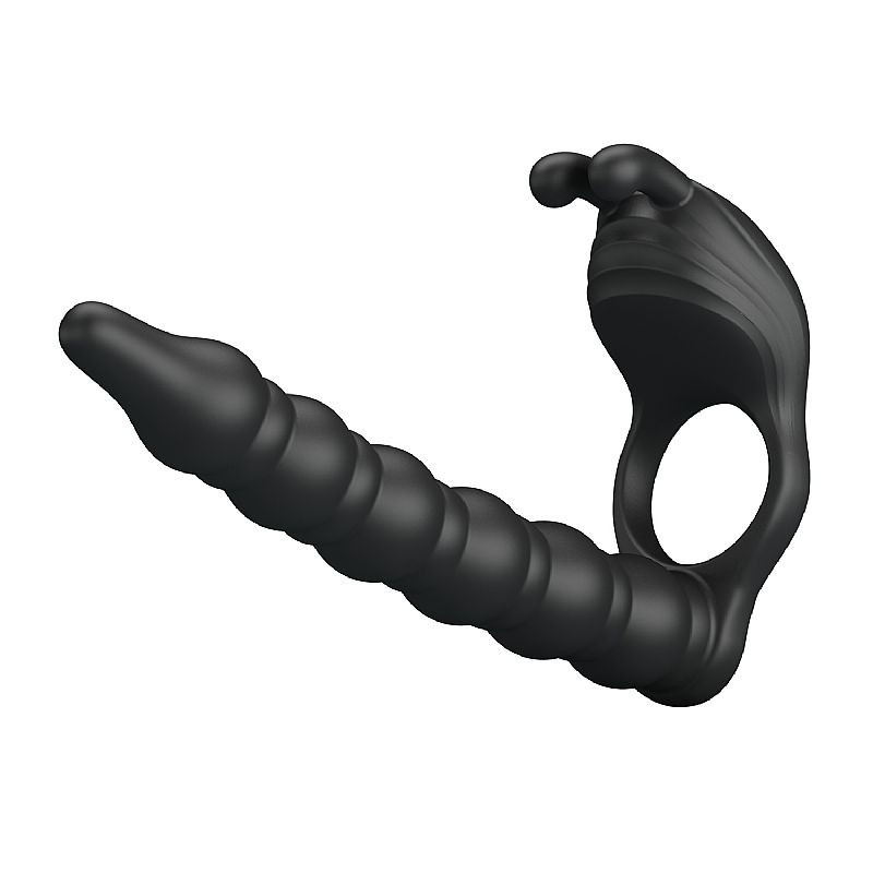 Anel Companheiro com Plug Anal Escalonado - Balckney - Pretty Love - 799