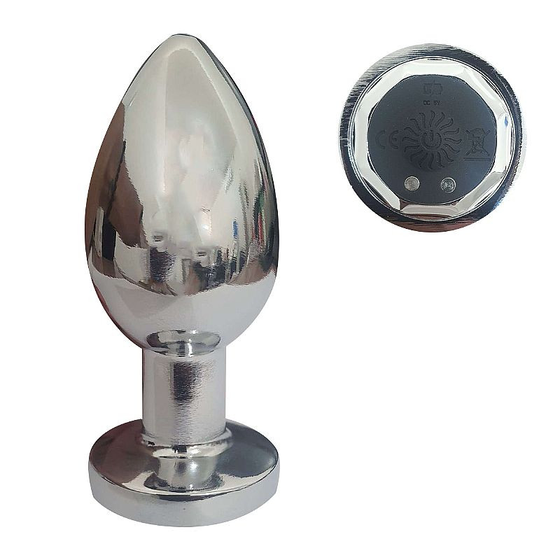 Plug Anal com Vibrador e Controle Remoto - Tamanho M - 7505