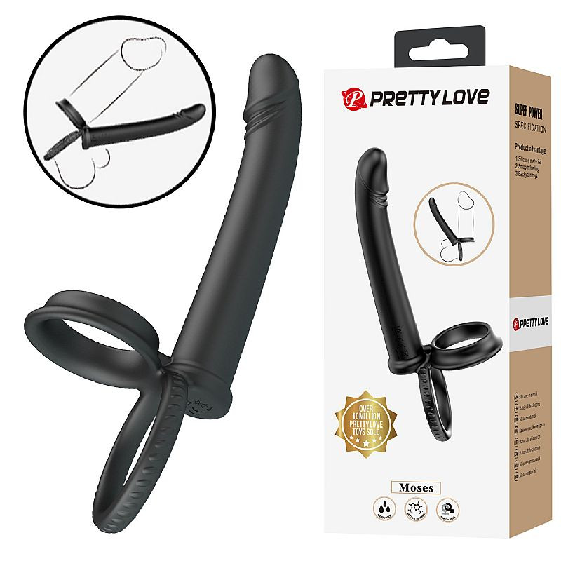 Anel Companheiro com Plug Anal - Moses - Pretty Love - 7138