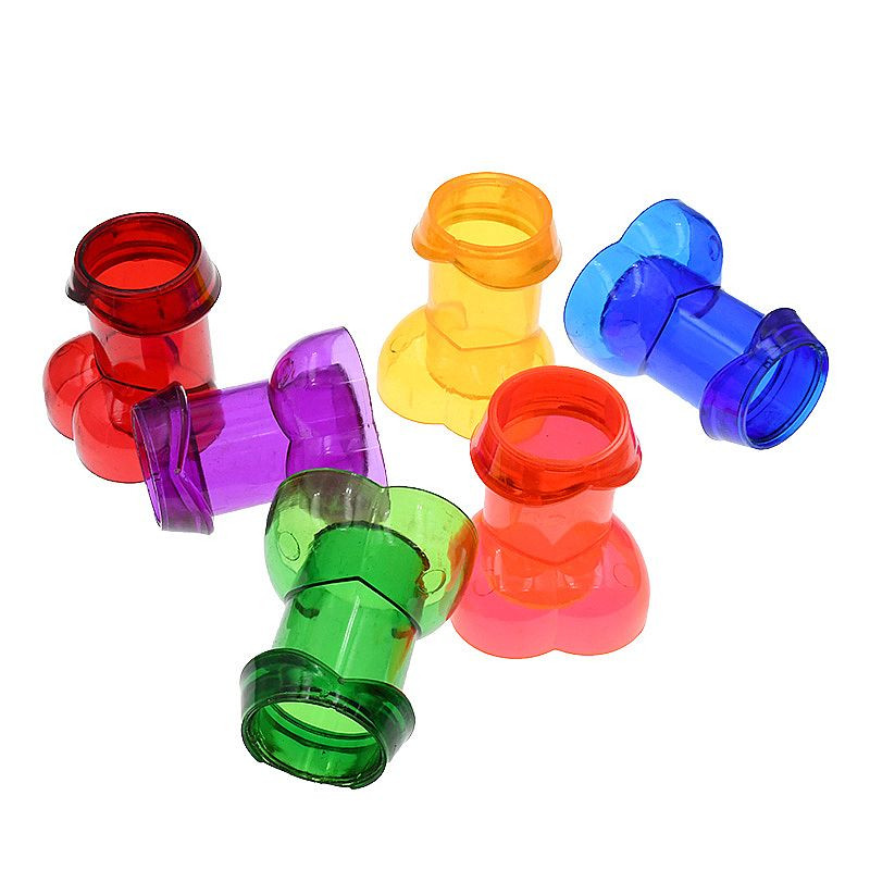 kit com 6 Copos de Shot - Formato de Pênis - 6100