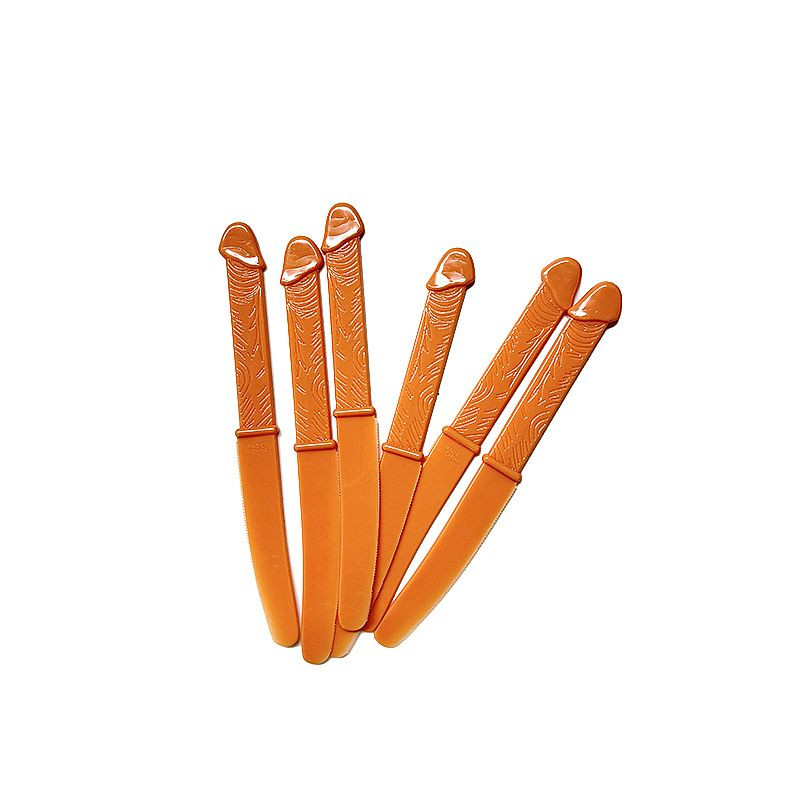 Kit com 6 Facas de Pênis