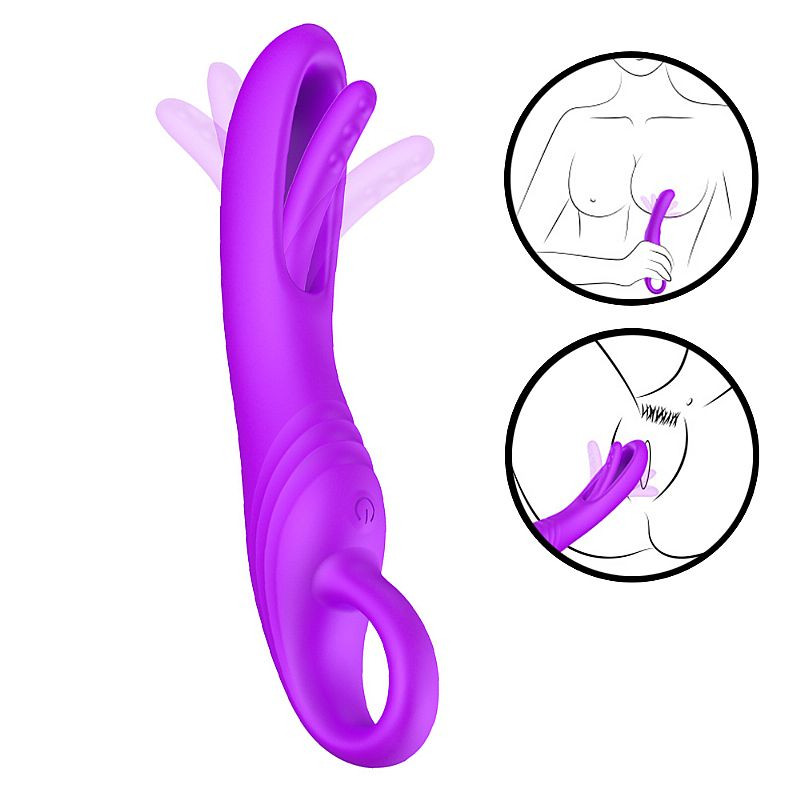 Vibrador de Ponto G com Dedilhar / Slap - Manna - 7761