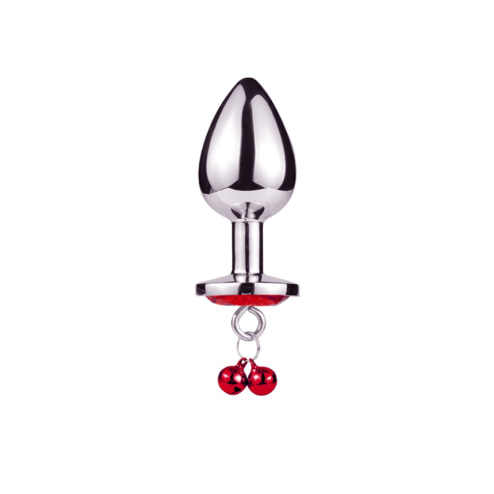 Plug anal em formato cônico com pedraria de cristal Tamanho P - PL072 - 3282