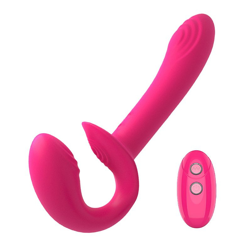Vibrador de Ponto G - Strapless com Controle Remoto Recarregável - 7708 