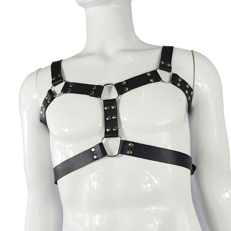 Harness Masculino Couro Sintético 3 - 2,5cm X 100cm - 7576
