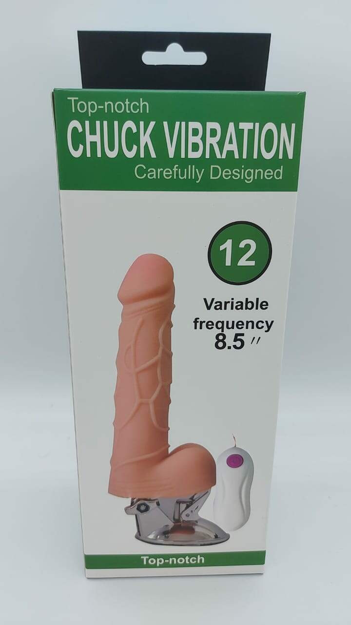 Pênis com Vibro Chuck Vibratrion Lure 19cm x 4cm - 3772