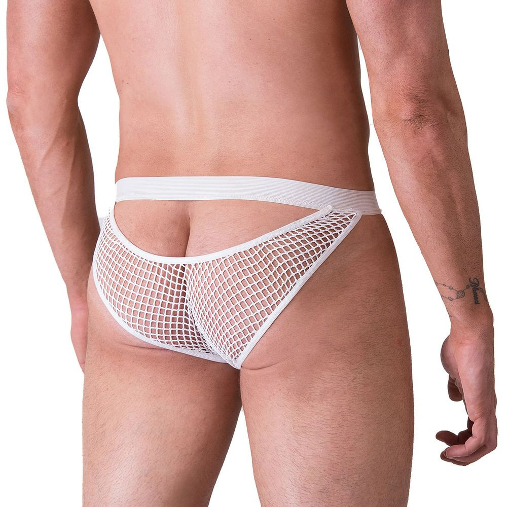 Cueca Tela Com Tule Branco Sexy Fantasy - 3778