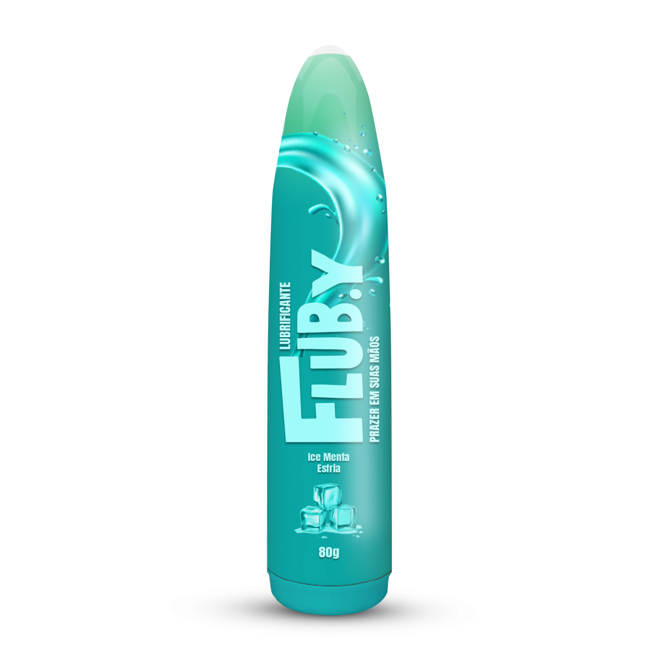 Flub.y Lubrificante Bastão 80g Sabor Ice Menta Esfria - 3890