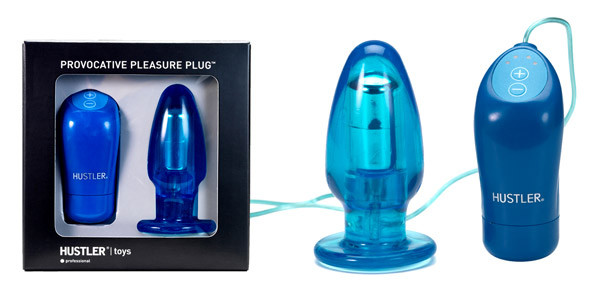 Plug Anal com Vibrador Provocative Pleasure Plug Hustler Toys - AZUL