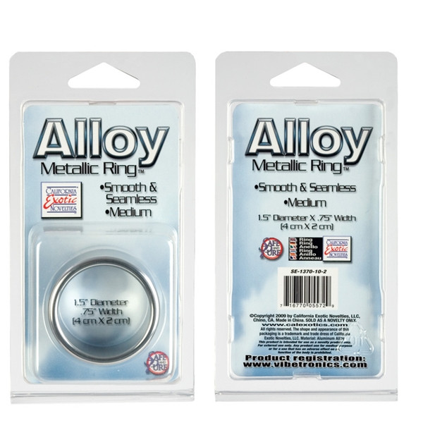 Anel Alloy Metallic Ring Medium - SE1370-10