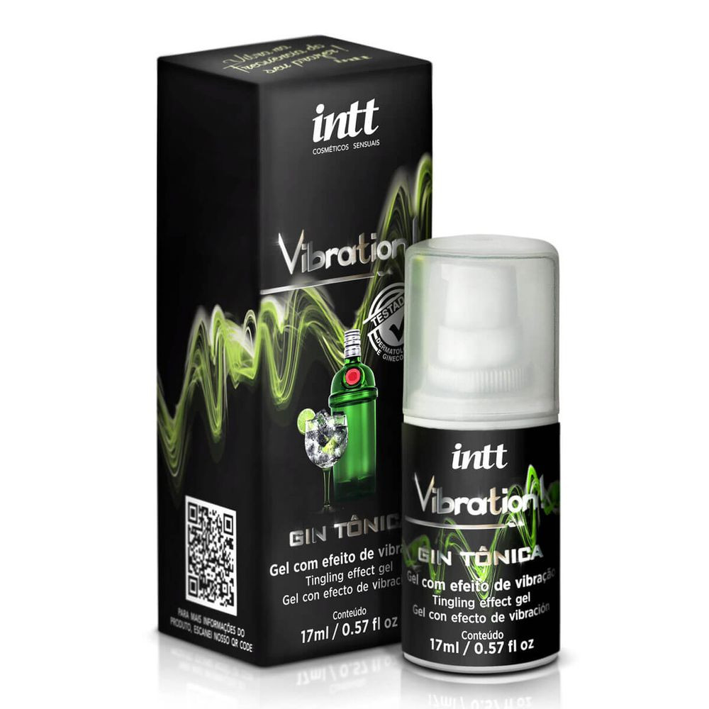 Gel Vibrador Líquido Vibration Gin Tônica 17 ml - Intt