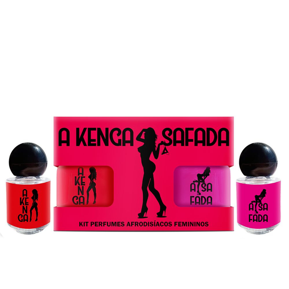Kit A Kenga Safada Perfume Afrodisíaco Feminino 5ml Sexy Fantasy - 4208