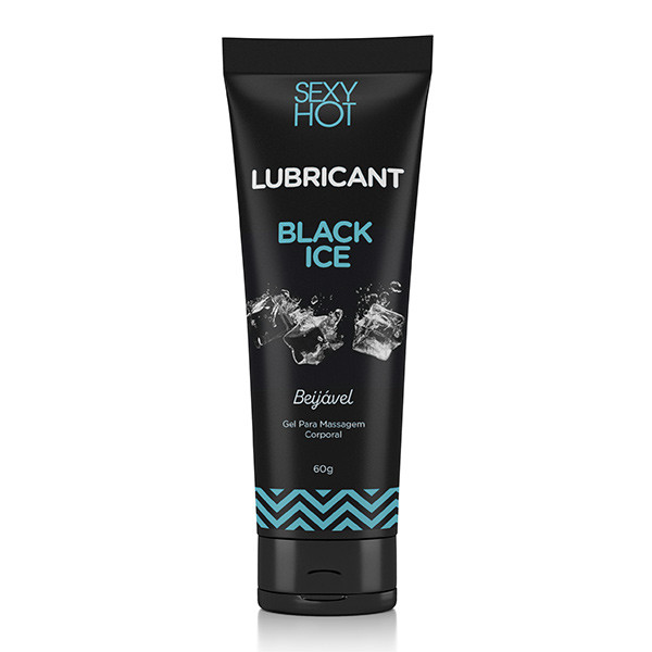 Lubricante Black Ice Beijável - Gel Para Massagem - 4317