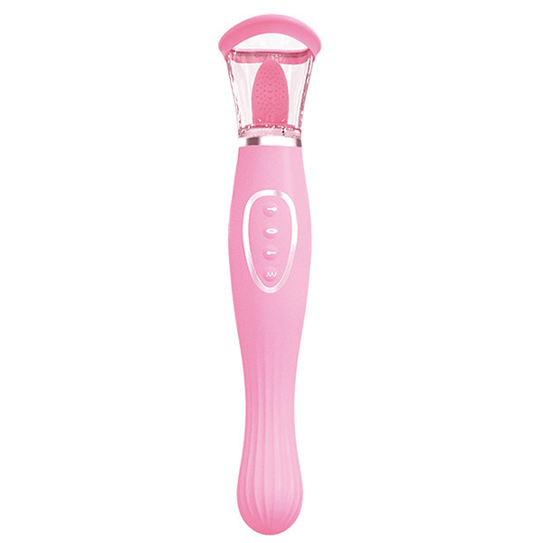 Vibrador para sucção vaginal com língua vibratória - 4358