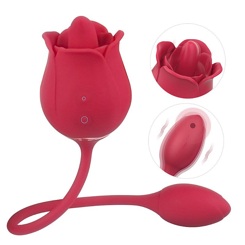 Vibrador de Ponto G e Clitóris - Formato de Rosa - Blossoms - S-Hande - 4385