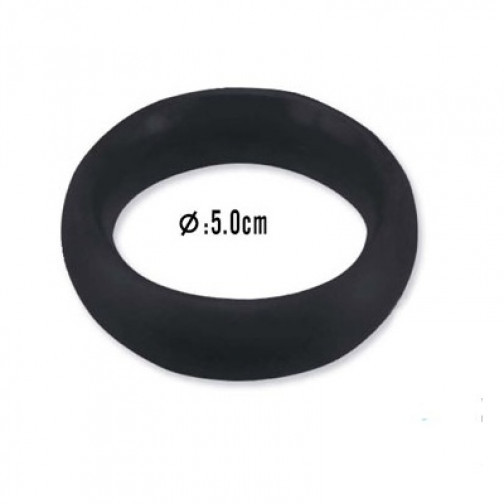 Anel Peniano Silicone Grande Preto - 4536