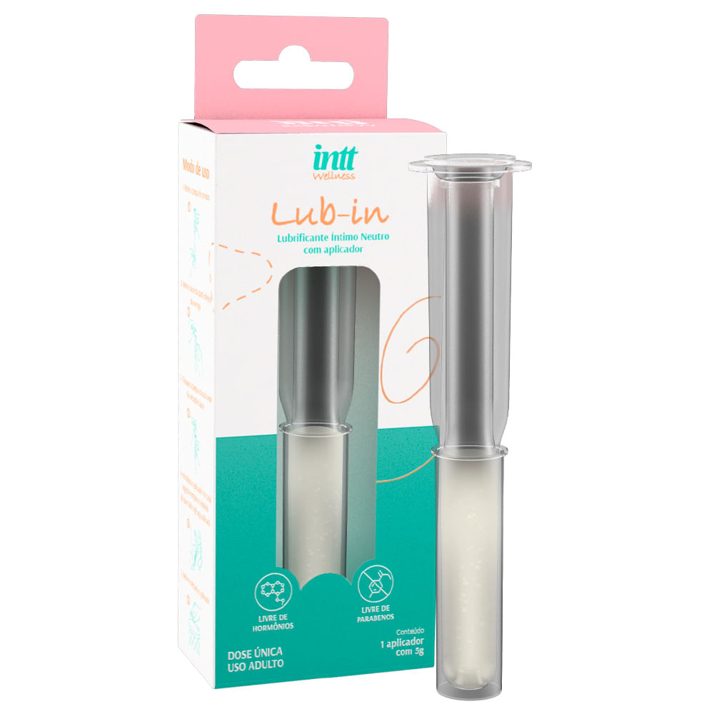 Lub-In Lubrificante Íntimo Neutro Com Aplicador 5ml Intt Wellness - 4608