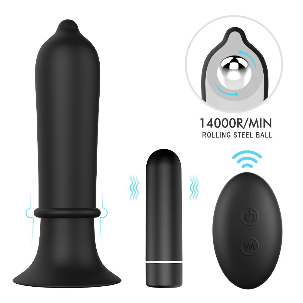 Plug Anal com Vibrador Bullet Controle Remoto Titi RCT - 1490