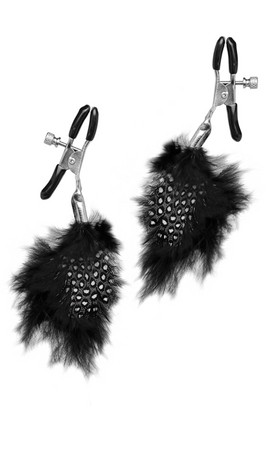 Grampos de mamilo pena - Fetish Fantasy Series Limited Edition Feather Nipple Clamps PD4416-23