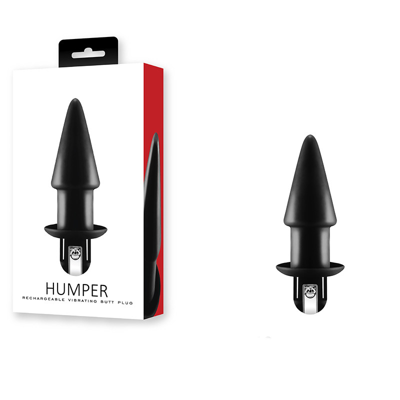 Humper - 3.5" Silicone Rechargeable Butt Plug Vibrator - Plug recarregável