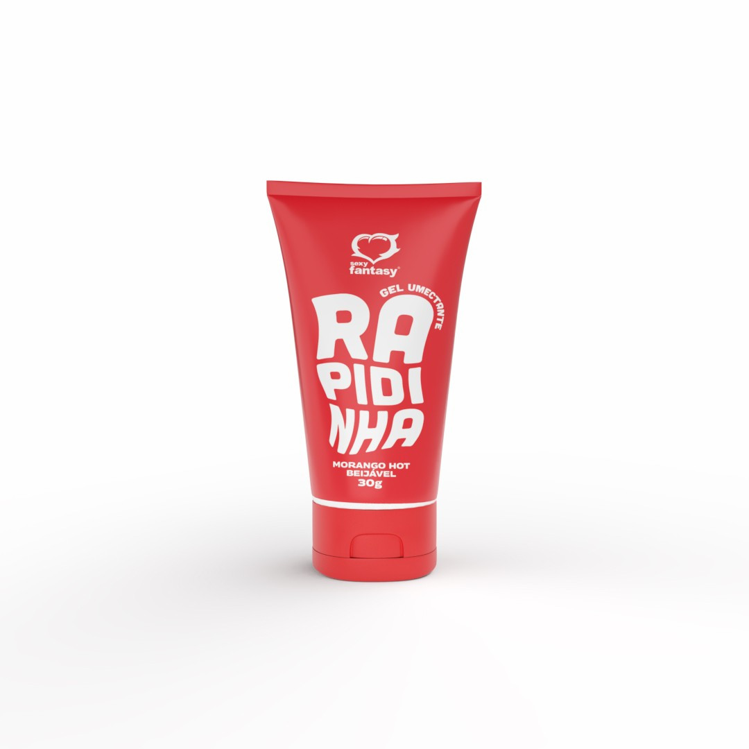 Gel Umectante Lubrificante Rapidinha Morango Hot 30g - 7124