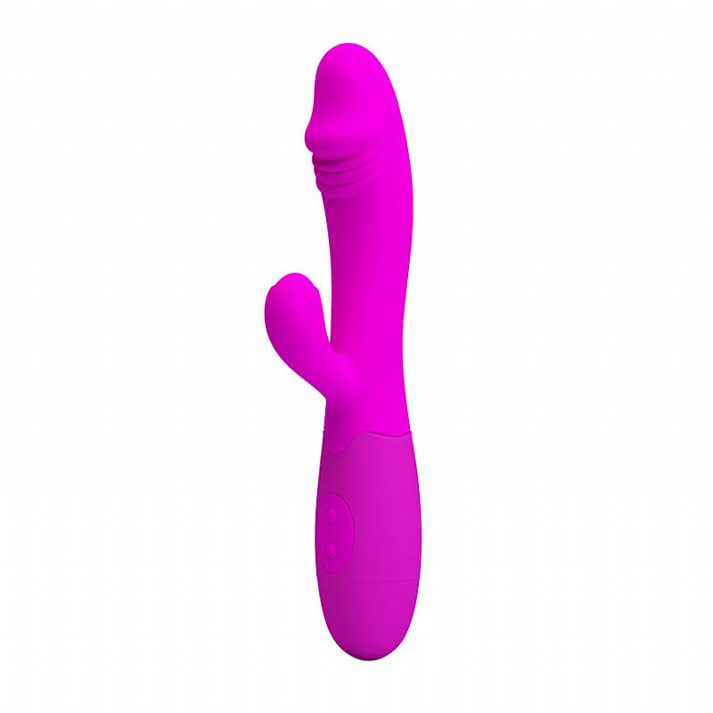 Vibrador Massageador Recarregável Snappy - Ponto G com Plug Lateral - Pretty Love - 5467