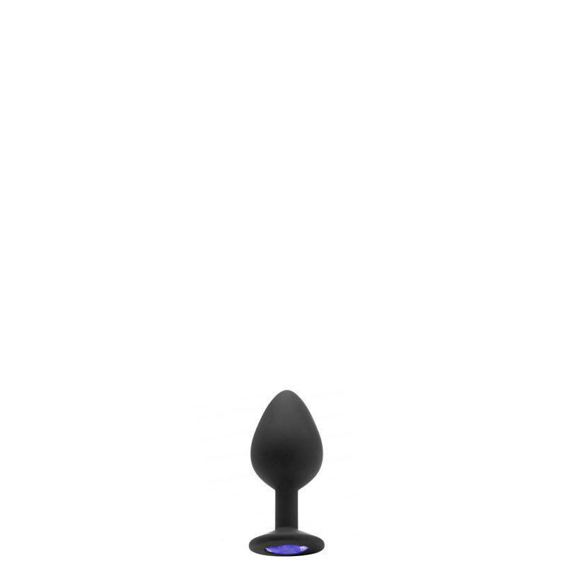 Plug Anal Silicone Médio com Pedra – SEAMLESS BUTT PLUG