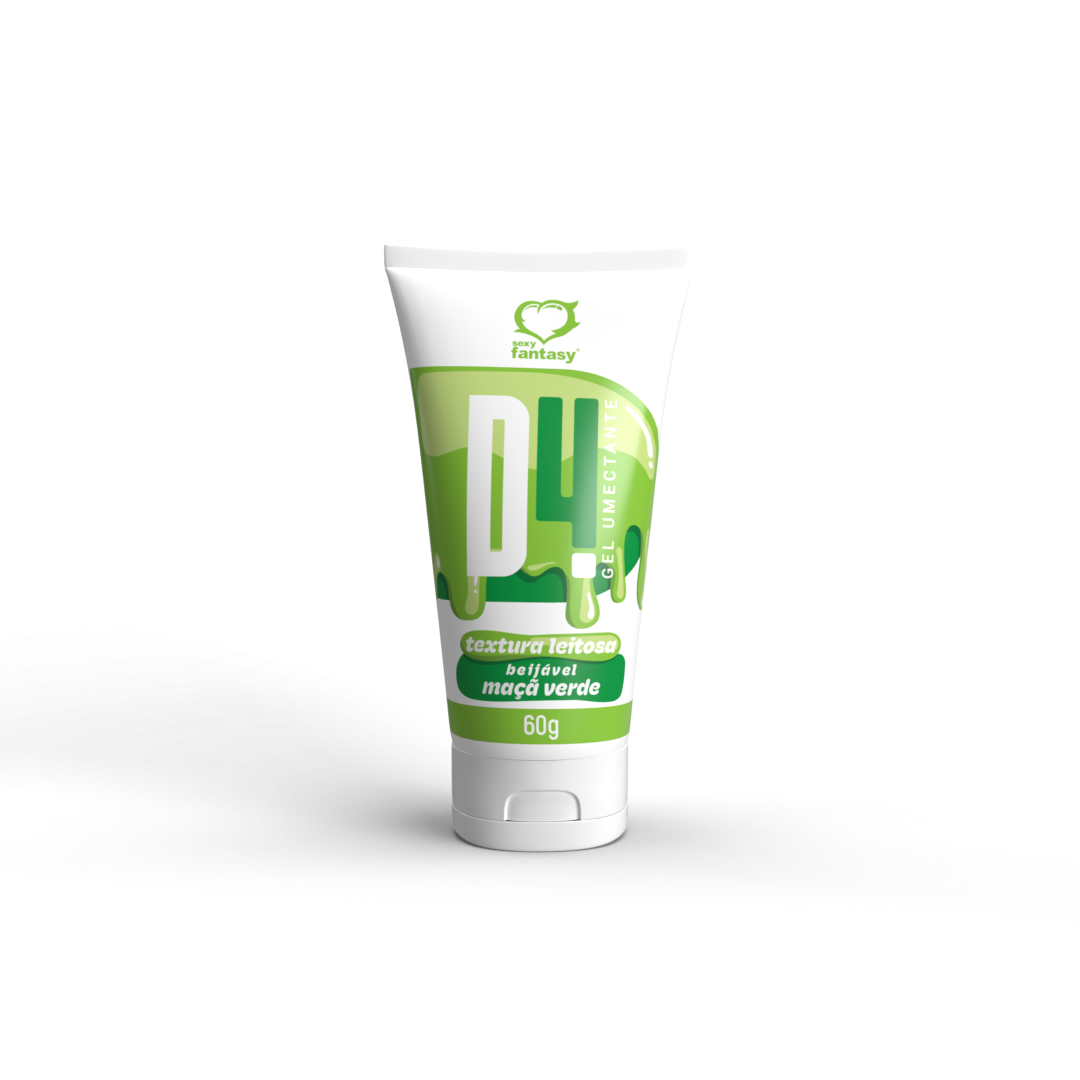 D4 Gel Umectante com Textura Leitosa Beijável Maçã Verde 60 grs - 3829