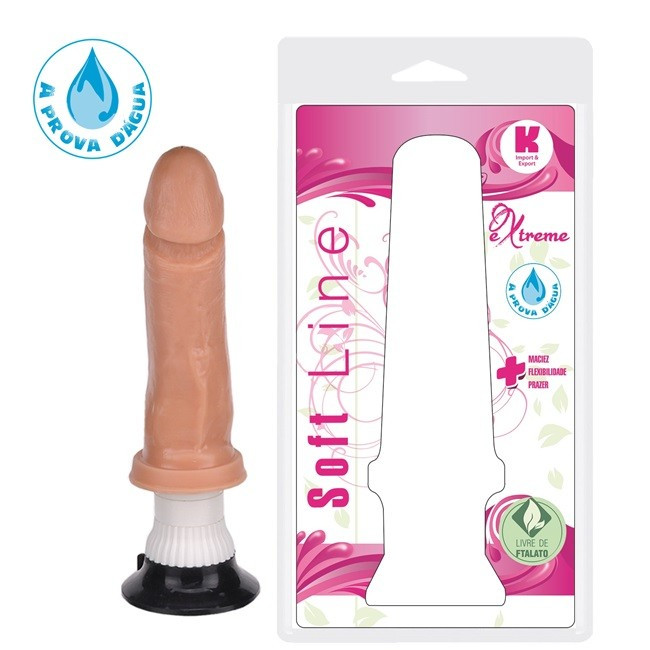 Prótese Vibrador Ventosa 17X4 CM - 6295