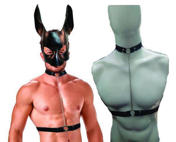 Harness Masculino Elático com Corrente - 975