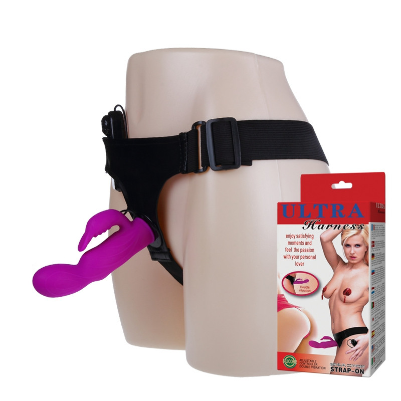 Cinta Peniana com Penetrador em Silicone e Estimulador Clitoriano Multivelocidade - CT005